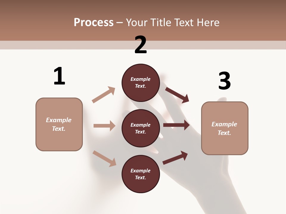 A Person's Hand Reaching Out From Behind A Wall PowerPoint Template