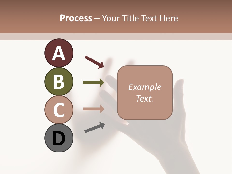 A Person's Hand Reaching Out From Behind A Wall PowerPoint Template