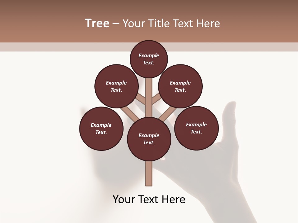 A Person's Hand Reaching Out From Behind A Wall PowerPoint Template