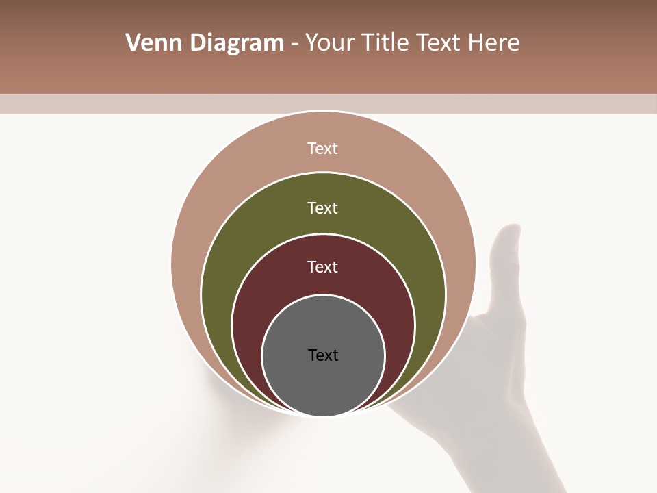 A Person's Hand Reaching Out From Behind A Wall PowerPoint Template