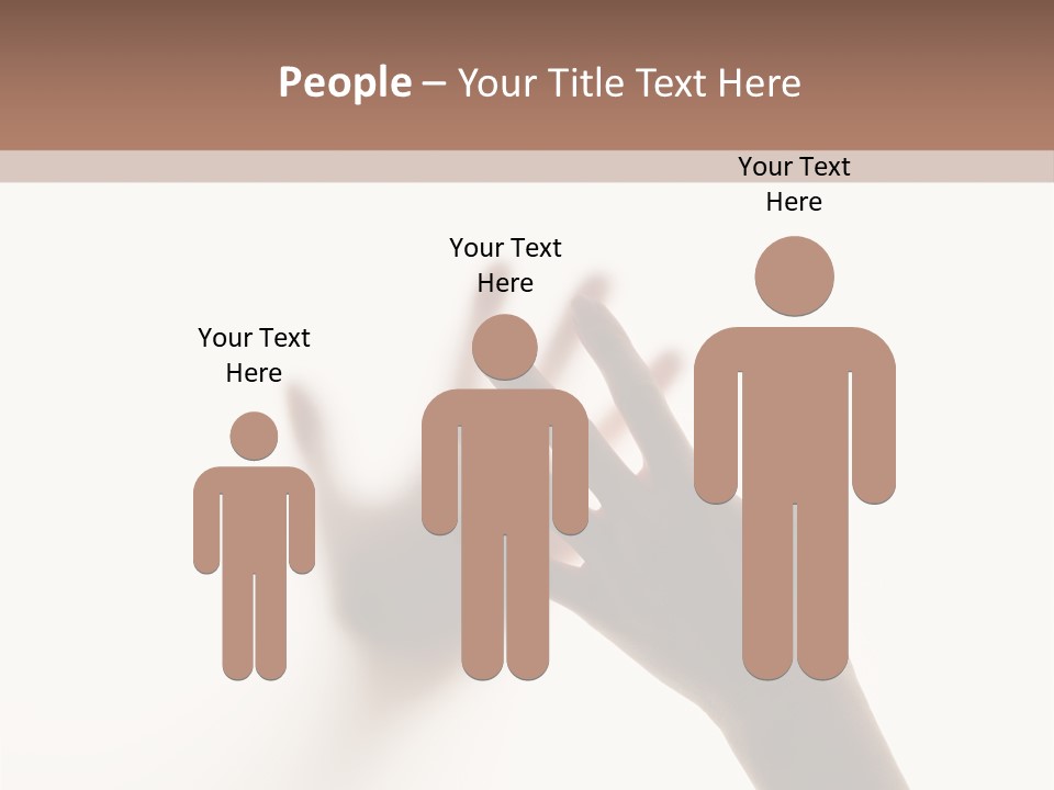 A Person's Hand Reaching Out From Behind A Wall PowerPoint Template