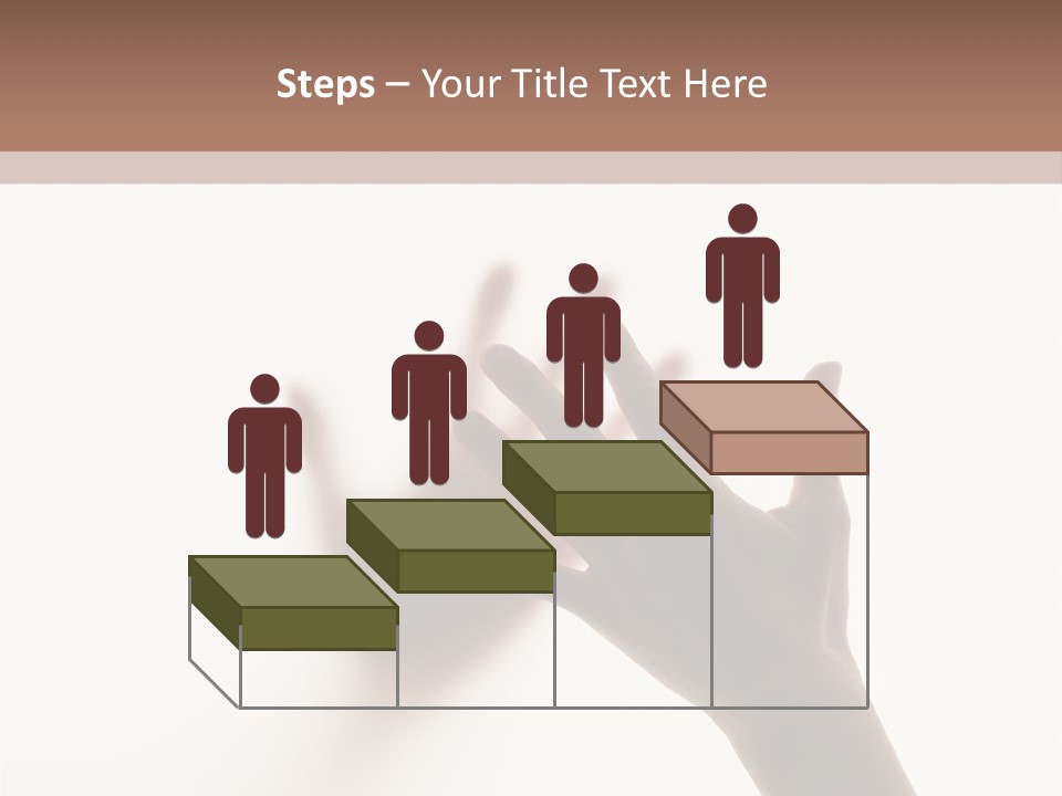 A Person's Hand Reaching Out From Behind A Wall PowerPoint Template