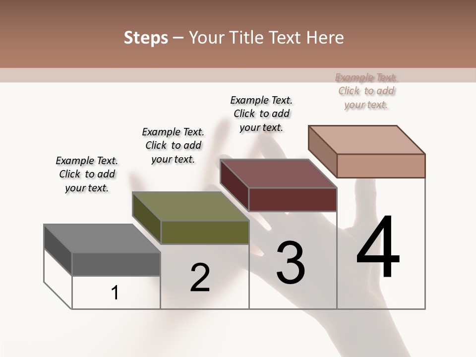 A Person's Hand Reaching Out From Behind A Wall PowerPoint Template