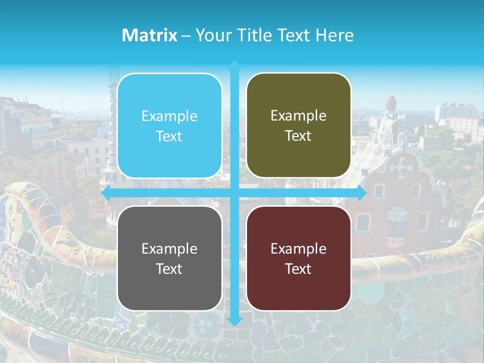 A View Of A City From A High Point Of View PowerPoint Template