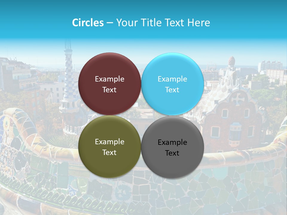 A View Of A City From A High Point Of View PowerPoint Template