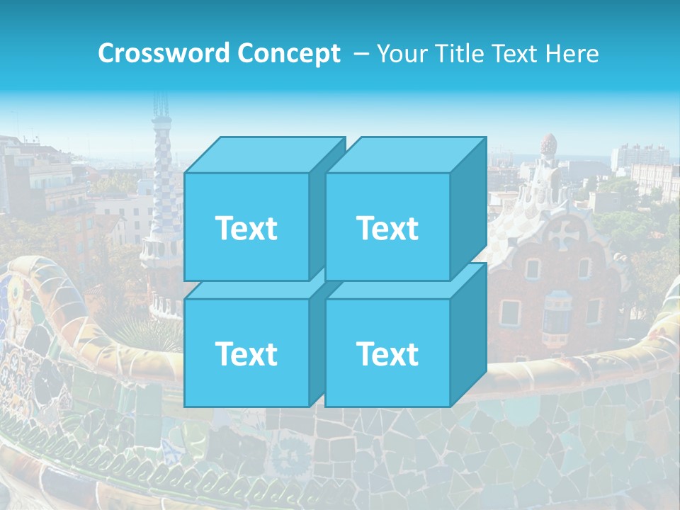 A View Of A City From A High Point Of View PowerPoint Template