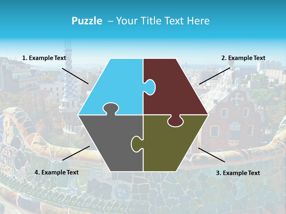 A View Of A City From A High Point Of View PowerPoint Template