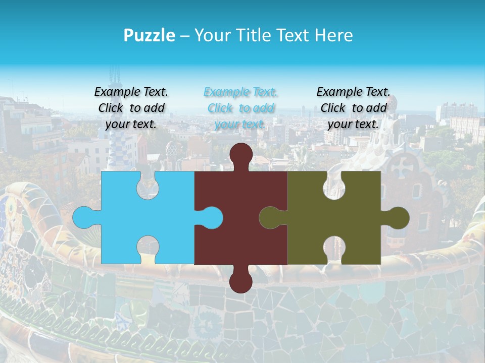 A View Of A City From A High Point Of View PowerPoint Template