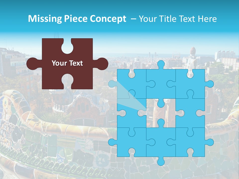 A View Of A City From A High Point Of View PowerPoint Template