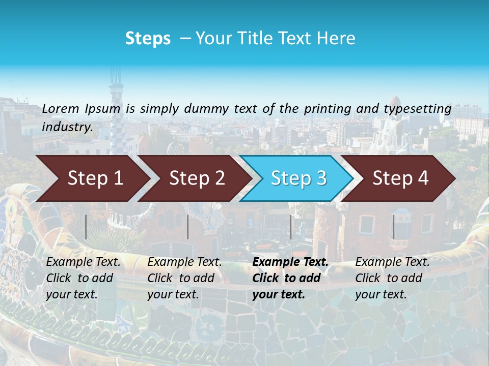 A View Of A City From A High Point Of View PowerPoint Template