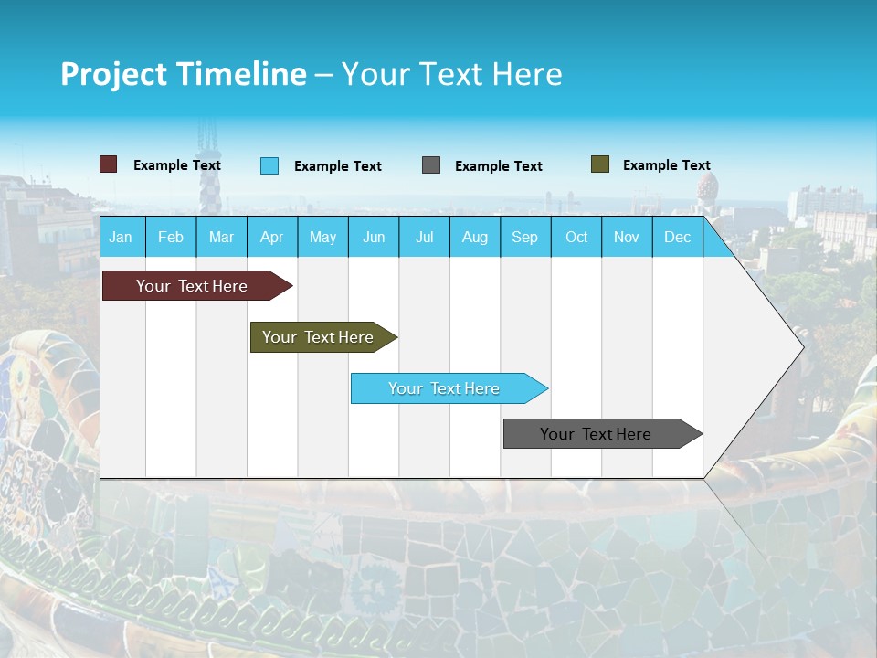 A View Of A City From A High Point Of View PowerPoint Template