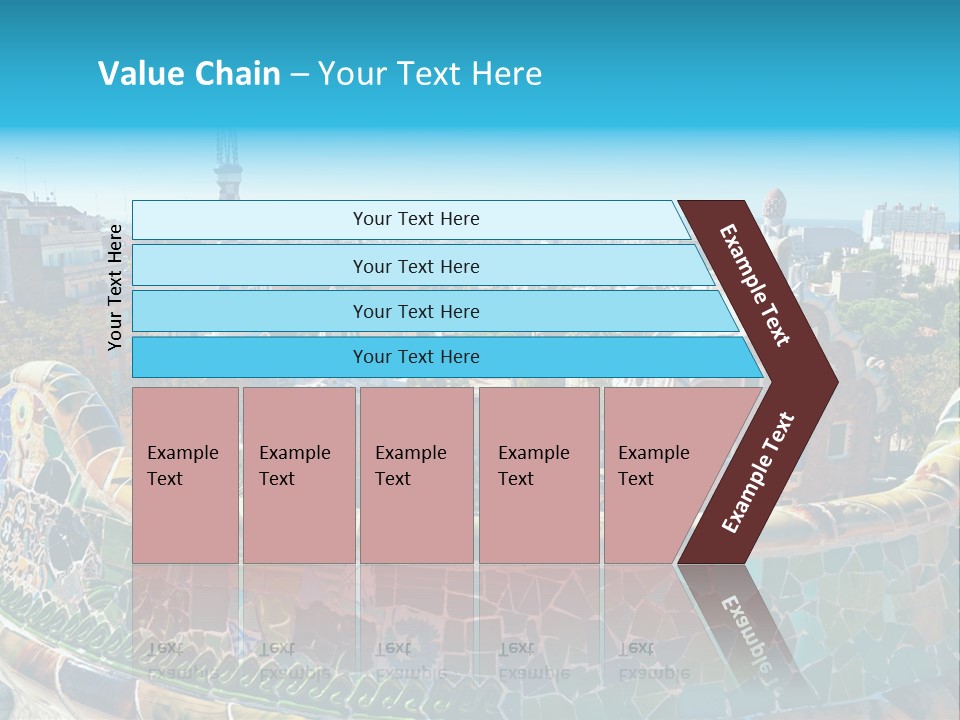 A View Of A City From A High Point Of View PowerPoint Template