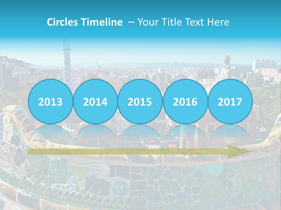 A View Of A City From A High Point Of View PowerPoint Template