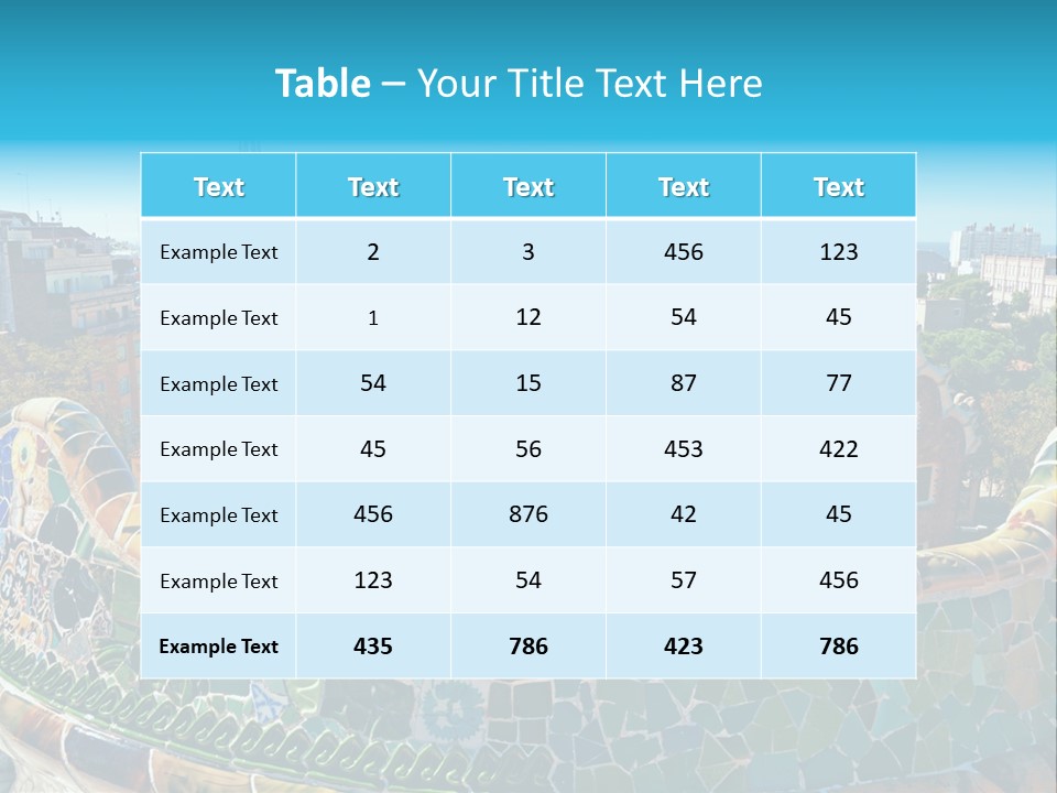 A View Of A City From A High Point Of View PowerPoint Template