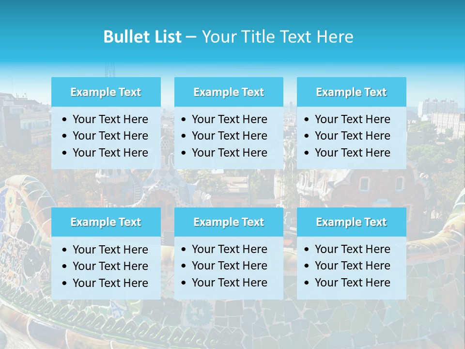 A View Of A City From A High Point Of View PowerPoint Template