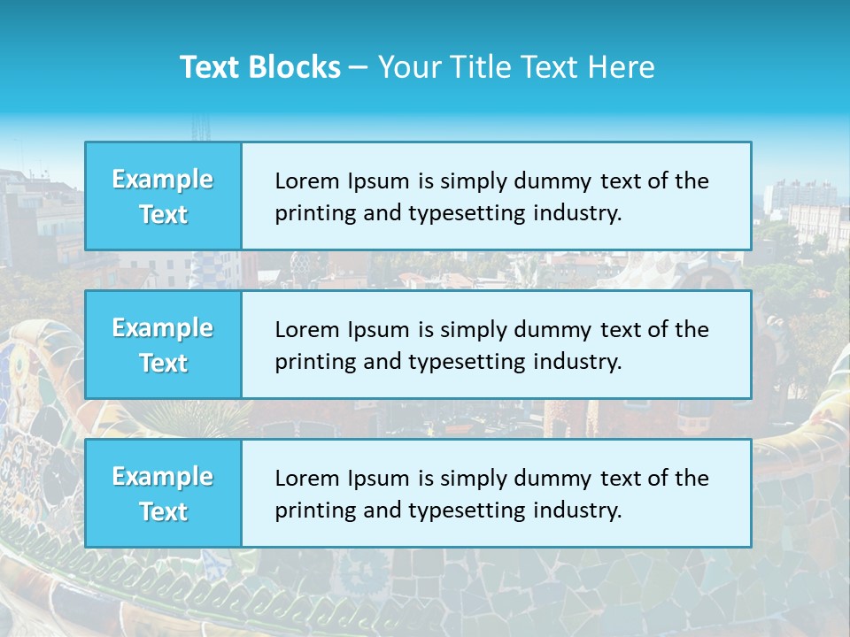 A View Of A City From A High Point Of View PowerPoint Template