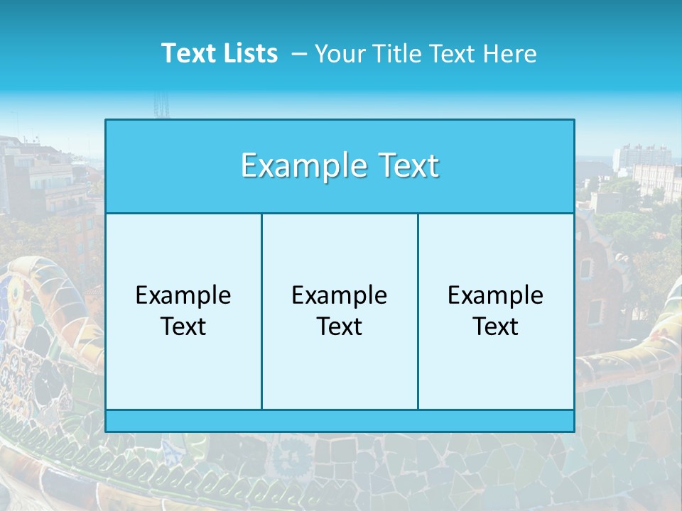 A View Of A City From A High Point Of View PowerPoint Template