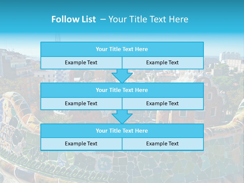A View Of A City From A High Point Of View PowerPoint Template