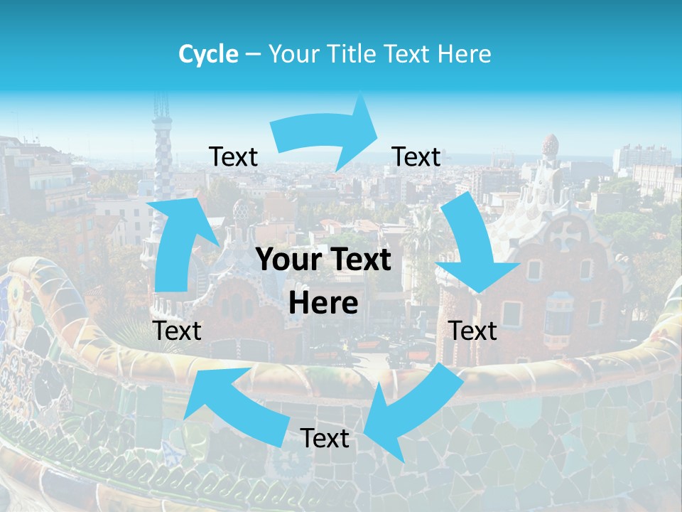 A View Of A City From A High Point Of View PowerPoint Template