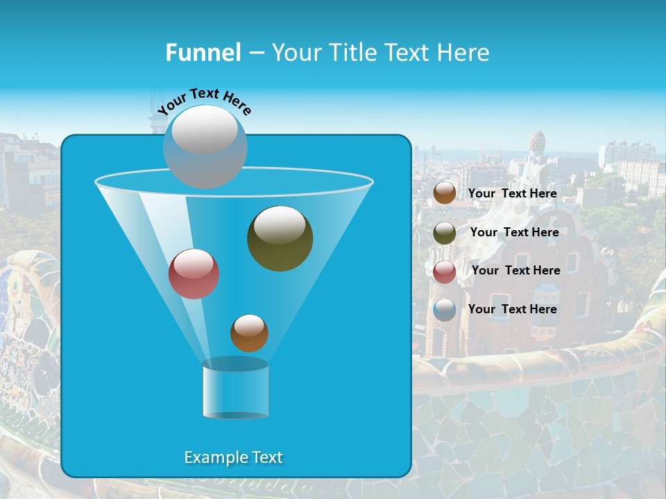 A View Of A City From A High Point Of View PowerPoint Template