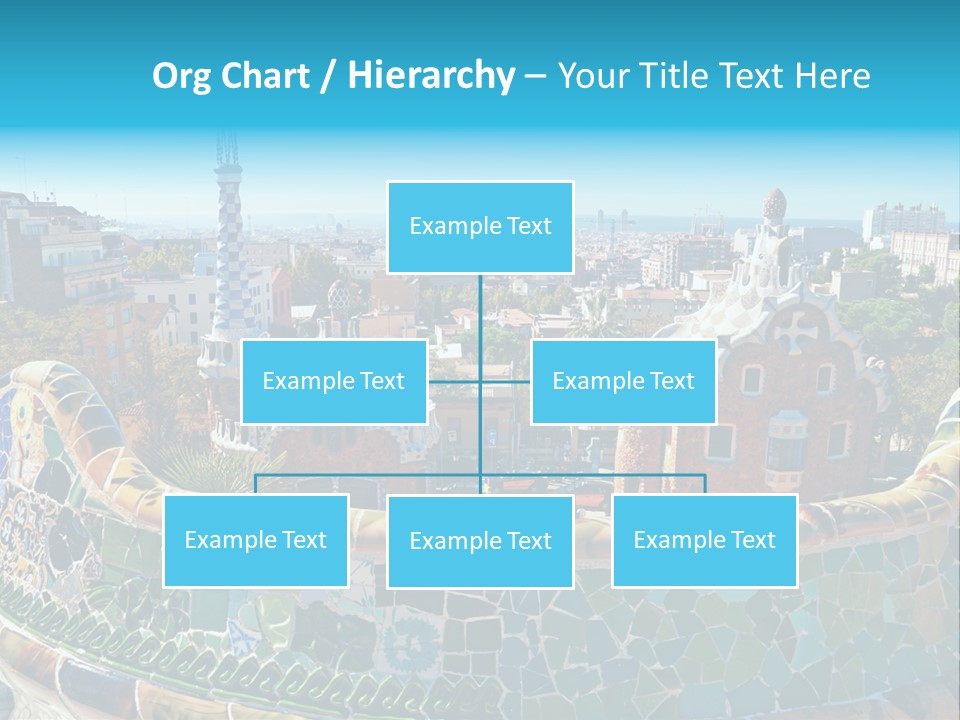 A View Of A City From A High Point Of View PowerPoint Template