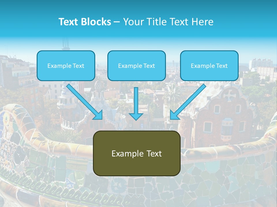 A View Of A City From A High Point Of View PowerPoint Template