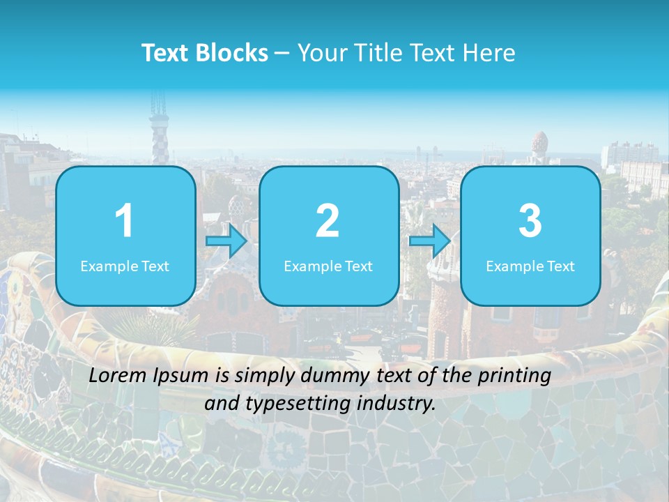 A View Of A City From A High Point Of View PowerPoint Template