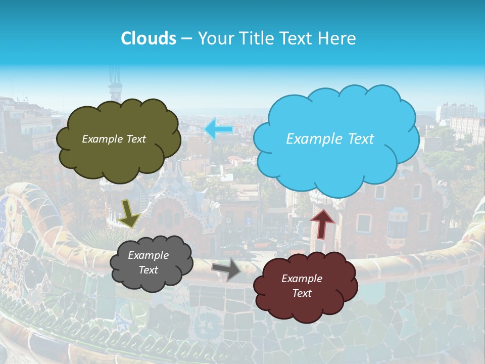 A View Of A City From A High Point Of View PowerPoint Template