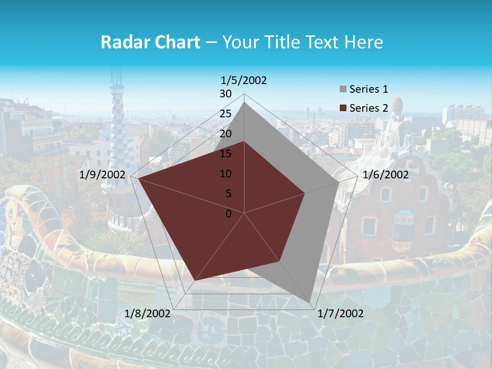 A View Of A City From A High Point Of View PowerPoint Template