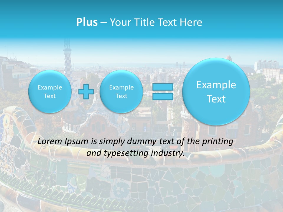 A View Of A City From A High Point Of View PowerPoint Template