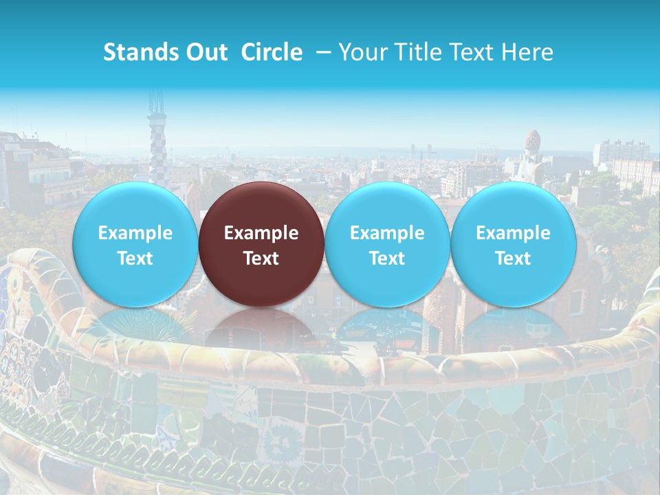 A View Of A City From A High Point Of View PowerPoint Template