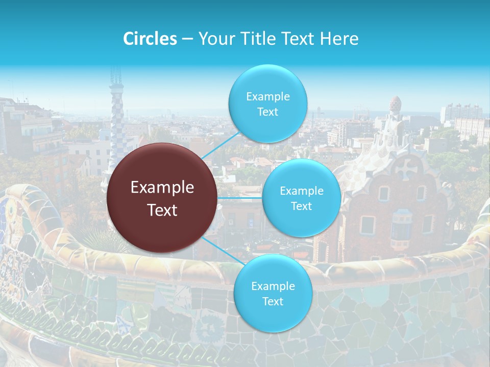 A View Of A City From A High Point Of View PowerPoint Template