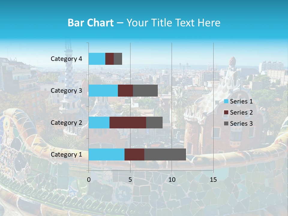 A View Of A City From A High Point Of View PowerPoint Template