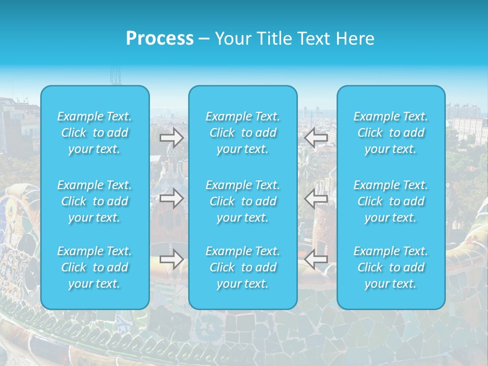 A View Of A City From A High Point Of View PowerPoint Template