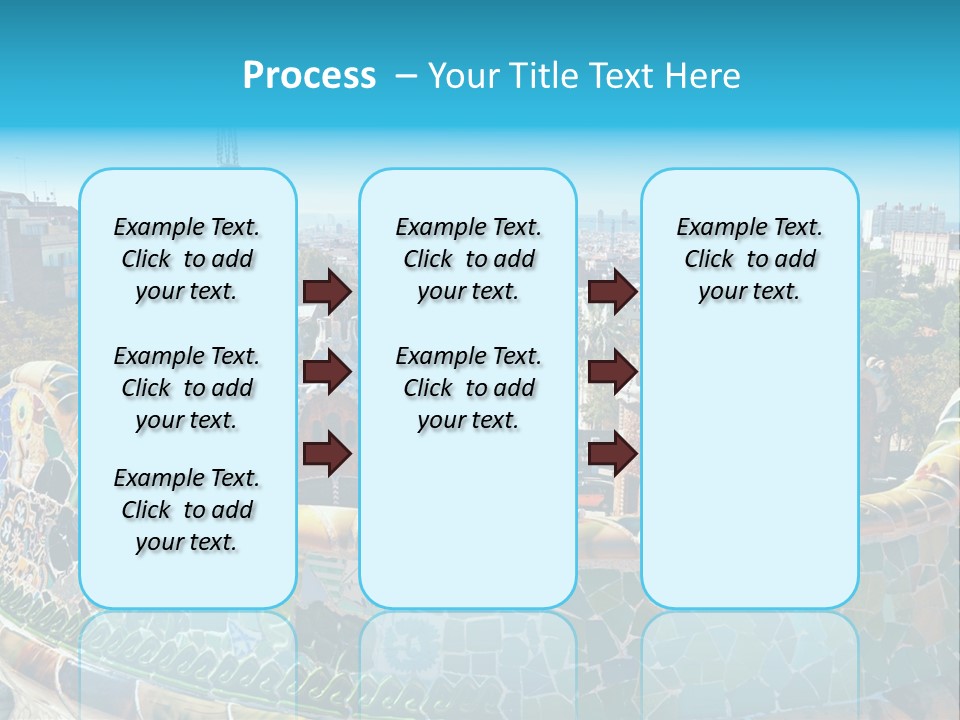 A View Of A City From A High Point Of View PowerPoint Template