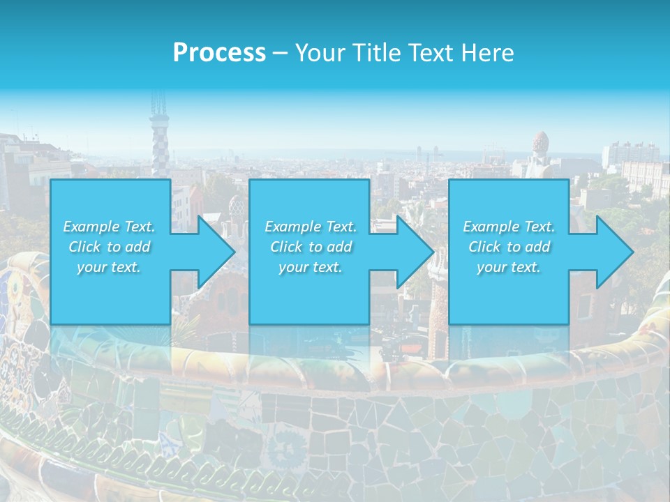 A View Of A City From A High Point Of View PowerPoint Template