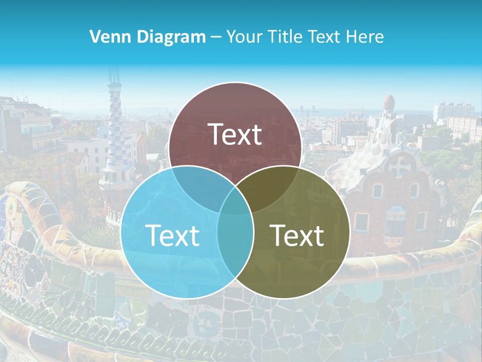 A View Of A City From A High Point Of View PowerPoint Template