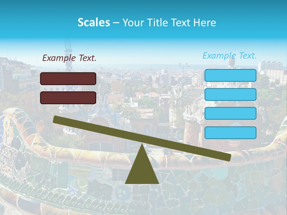 A View Of A City From A High Point Of View PowerPoint Template