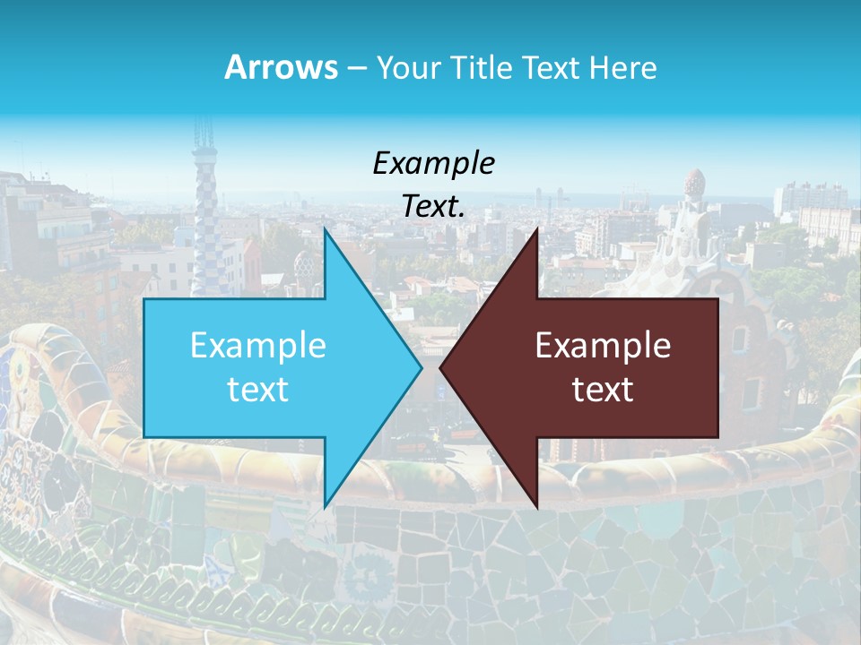 A View Of A City From A High Point Of View PowerPoint Template