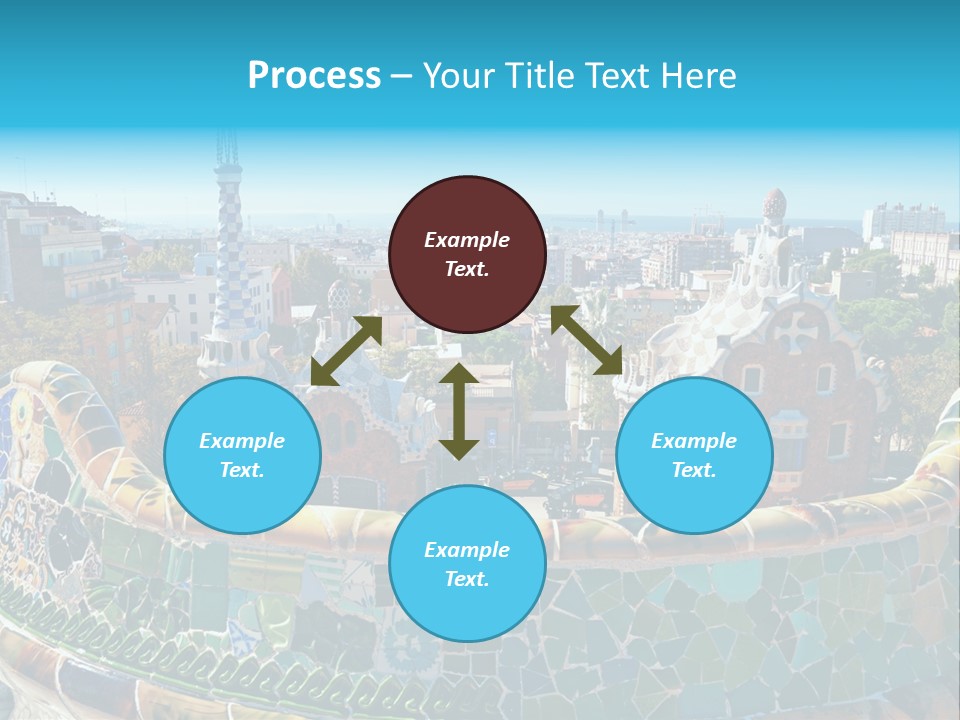 A View Of A City From A High Point Of View PowerPoint Template