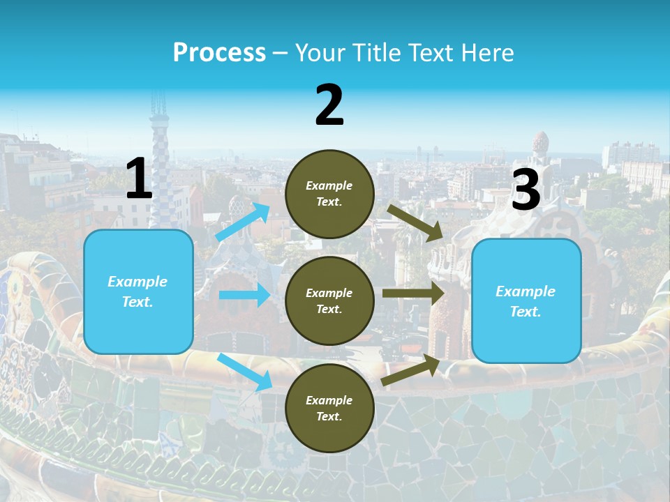 A View Of A City From A High Point Of View PowerPoint Template