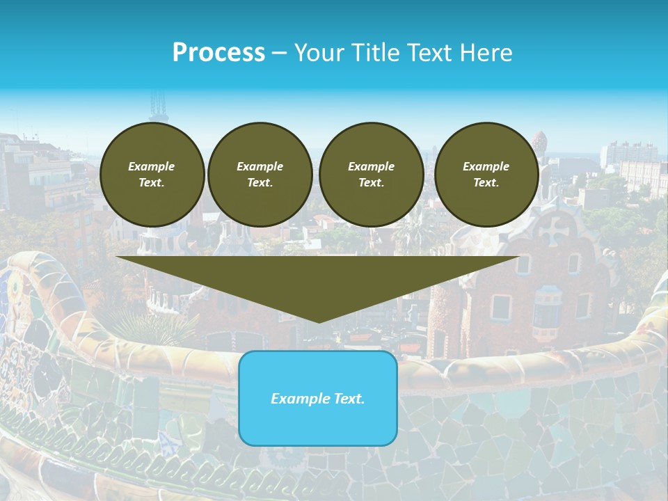 A View Of A City From A High Point Of View PowerPoint Template