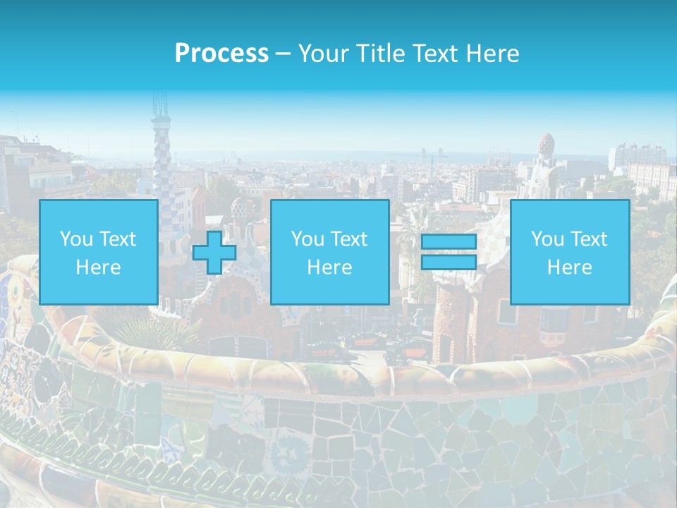 A View Of A City From A High Point Of View PowerPoint Template