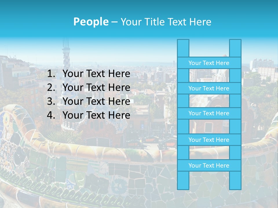 A View Of A City From A High Point Of View PowerPoint Template