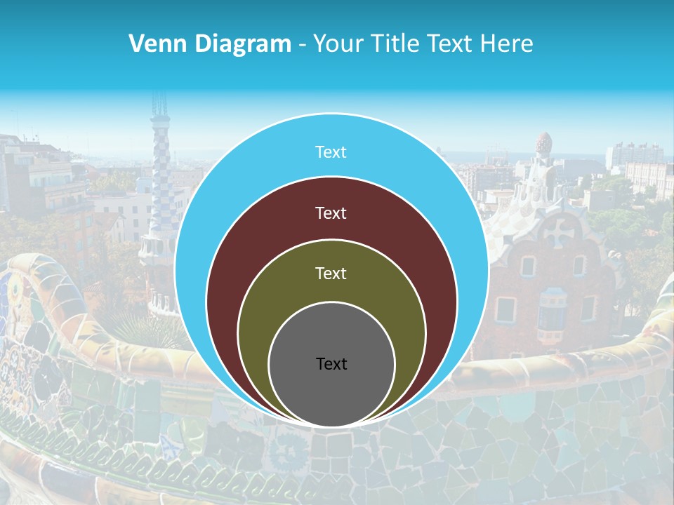 A View Of A City From A High Point Of View PowerPoint Template