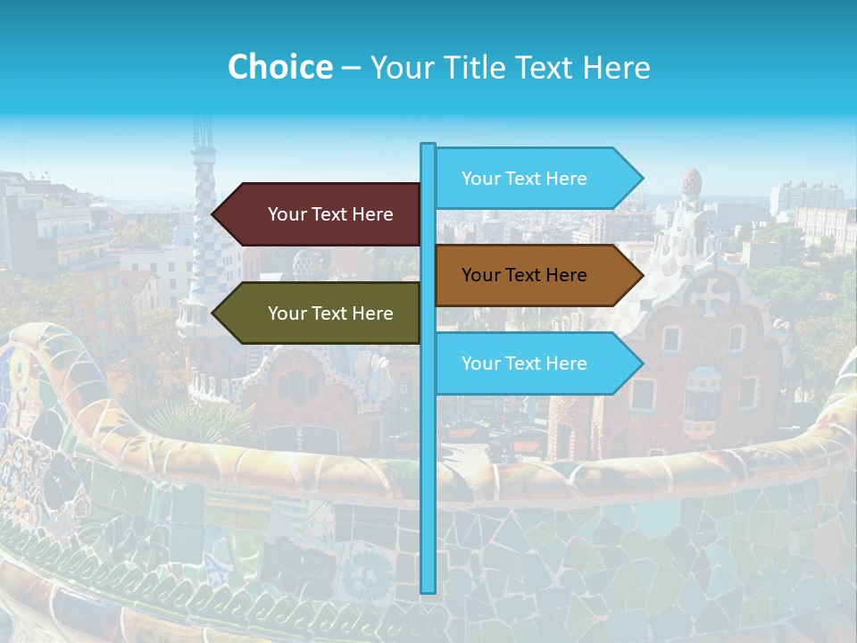 A View Of A City From A High Point Of View PowerPoint Template