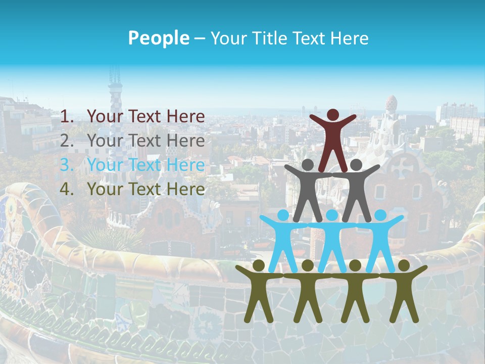 A View Of A City From A High Point Of View PowerPoint Template