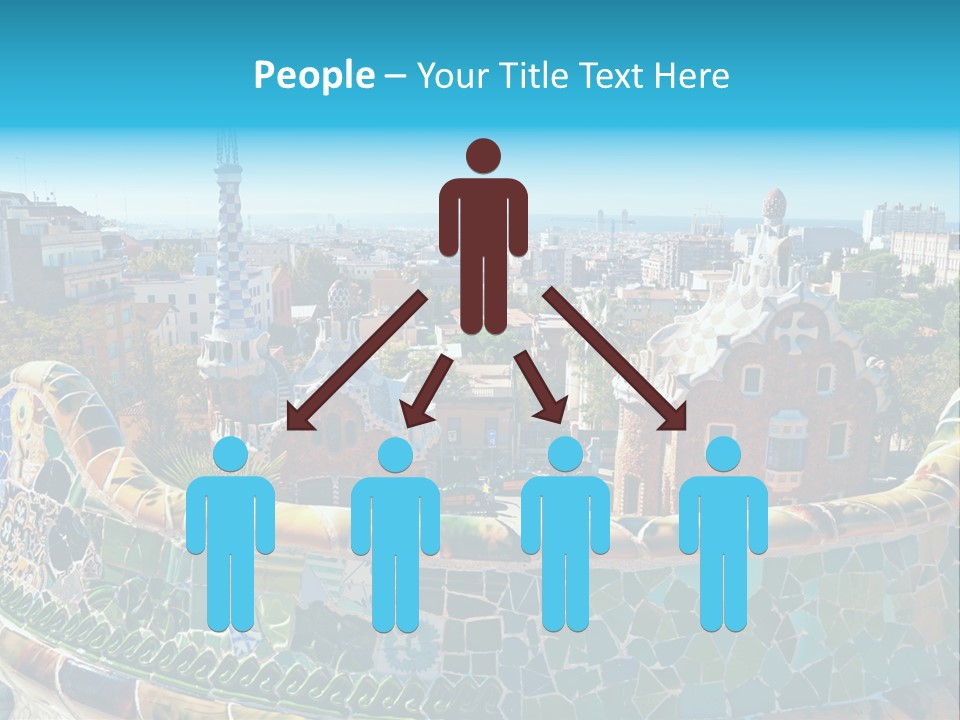 A View Of A City From A High Point Of View PowerPoint Template