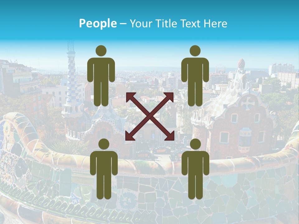 A View Of A City From A High Point Of View PowerPoint Template
