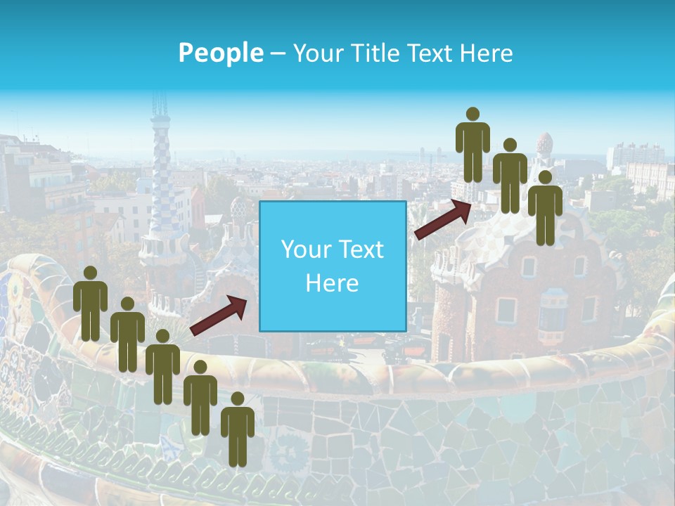 A View Of A City From A High Point Of View PowerPoint Template